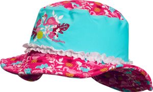 Playshoes - UV-Sonnenhut für Mädchen - Flamingo - Türkis / Pink