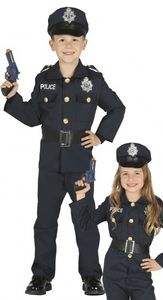 Kostým policajta pre deti, veľkosť:140/146