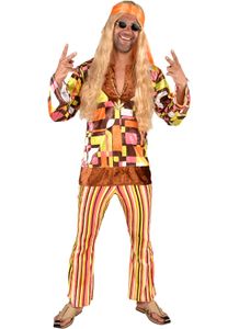 M219214-M bunt Herren Hippie retro Anzug Party Disco Kostüm Gr.M=52