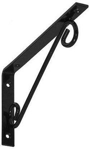Regalhalter 150x100 mm Regalträger Regalwinkel Wandkonsole Antik Retro schwarz