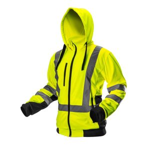 Výstražná bunda s reflexními pruhy 100% polyester žlutá XL/56