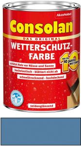 Consolan Wetterschutzfarbe taubenblau 218 2,5L Holzfarbe Deckfarbe Consolan Wetterschutzfarbe taubenblau 218 2,5L Holzfarbe Deckfarbe