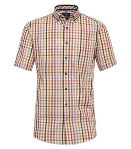 Redmond - Comfort Fit - Herren Freizeithemd Kurzarm Hemd (241070999), Größe:XXL, Farbe:Gelb(40)