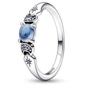 Pandora Ring 192344C01 Disney Kollektion Aladdin & Prinzessin Jasmin 925 Sterling Silber blaue Zirkonia 18