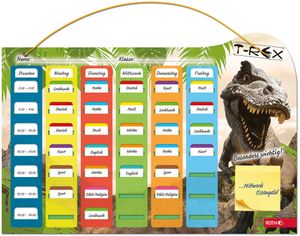 ROTH Klipp & Klar Stundenplan Steck-Fix "Tyrannosaurus" DIN A3