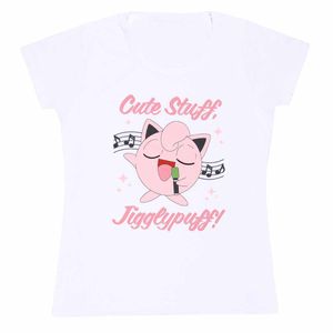 Pokemon - "Sing Along" T-Shirt für Damen HE1524 (S) (Weiß/Pink)