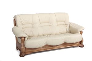 Max Winzer Tennessee Sofa 3-Sitzer - Farbe: beige - Maße: 205 cm x 95 cm x 95 cm; 2919-7100-9210002-F04