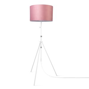Pendelleuchte Stehleuchte Dreibein Wohnzimmer Lampenschirm Velours Unifarben E27