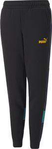 Puma Ess Colorblock Pants Fl - puma black-deep aqua, velikost:116