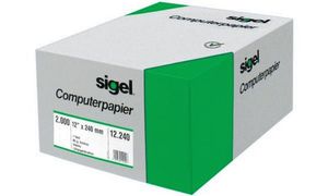 SIGEL 8330 Computerpapier 8"x330 mm, A4, LP, 60 g/m², 1f, blanko, 2000 BL, Endlospapier