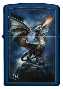 ZIPPO - Anne Stokes - Drache Dragon Blau Feuer Sturmfeuerzeug nachfüllbar Benzin 60006196