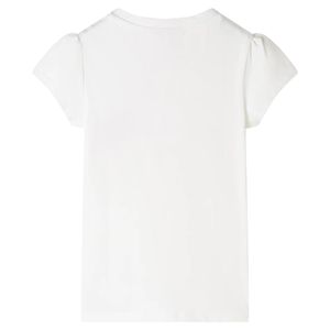 vidaXL Kinder-T-Shirt Ecru 140