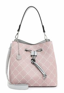 Tamaris Damen Schultertasche Beuteltasche Print Anastasia Classic 30902, Farbe:Rosa