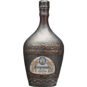 Kurpiowski Dwojniak Honig (Halber) 0,5L im Steinzeuggefäß | Met Honigwein Metwein Honigmet | 500 ml | 16% Alkohol | Apis | Geschenkidee | 18+