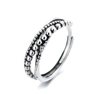 INF Anti-Stress-Ring in Silber Silber