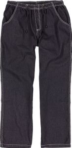 Übergrößen Jogging-Jeans Schlupf-Jeans Gummibund bequem Schwarz 4XL