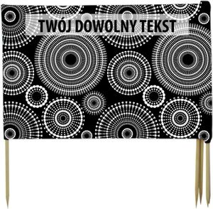 PARAWAN PLAŻOWY Białe koła z indywidualnym  napisem 3 PANELE 11.3