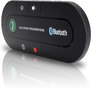Auto-Auto-Freisprecheinrichtung mit Bluetooth-Sonnenblende, Freisprecheinrichtung, kompatibel mit iPhone, Samsung für GPS, Musik, Anruf