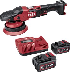 Flex Akku-Exzenterpolierer mit Zwangsrotation XCE 8 150 18-EC Set, 2x 5,0 Ah und Ladegerät (533020)