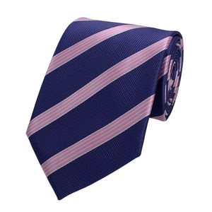 Fabio Farini - Krawatte - Herren Krawatte Lila - verschiedene Lila Männer Schlips in 8cm Breit (8cm), Lila Rosa Weiß - Purple Rain/French Rose