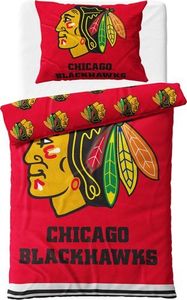 Mikroplyšové povlečení Chicago Blackhawks - 140x200, 70x90 cm