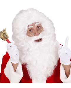 Weihnachtsmann Perücke mit Bart