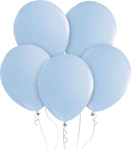 Godan | Luftballons Baby Blue - 30 cm - 10 Stück - Stilvolle Deko für Geburtstagsfeier - Pastellfarben