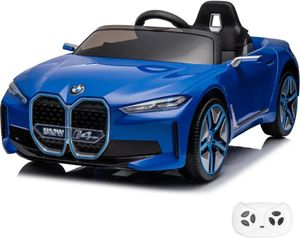 Kinder Elektroauto 12V - BMW i4 - 1 bis 6 Jahre - mit Fernbedienung - Blau