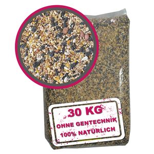 WILDVOGEL-VITAL 30 kg - Premium Ganzjahresfutter für Wildvögel/Gartenvögel mit Erdnüssen und französischen Sonnenblumenkernen - OHNE GENTECHNIK!…