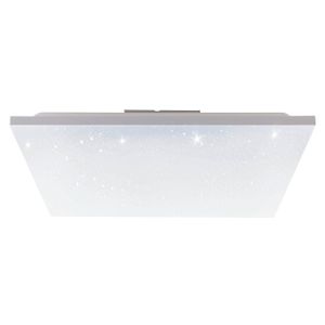 EGLO LED Panel Calemar-S, Deckenlampe mit Kristall-Effekt, Deckenleuchte aus Kunststoff und Metall in Weiß, für Büro und Küche, neutralweiß, 59x59 cm