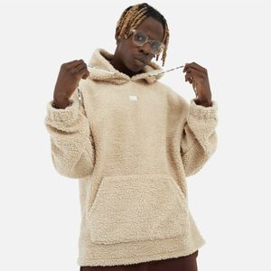 Teddy Basic Hoodie Teddyfell Sweater Pullover Oversize L Beige Teddy Basic Hoodie Teddyfell Sweater Pullover Oversize L Beige