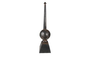 Clayre & Eef dekorácia Ornament 65 cm čierna železo