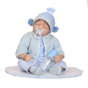 55cm Realistische Reborn Doll Babypuppe Neugeborenes Kleinkind Schlafender Junge