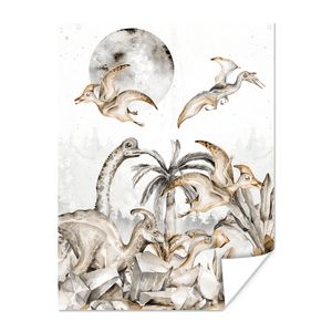 MuchoWow® Poster Dinosaurier - Dschungel Dekoration - Kinder - Kinder - Kinder 30x40 cm - Wandplakat - Poster Kinderzimmer