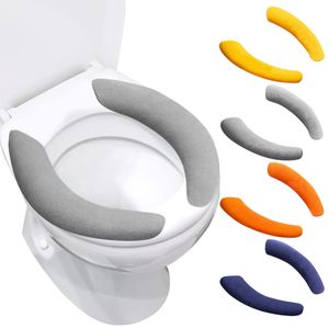 Badezimmer-Wärmer-Toilettensitzbezug-Pads, 4 Paar, waschbare und wiederverwendbare Kissen für den Winter