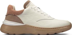 Clarks SprintLiteLace dámská sportovní polobotka bílá hnědá kůže 37