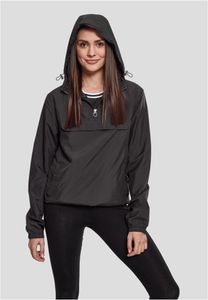 Urban Classics - Ladies Basic Pull Over Jacket TB2013 black Damen Windbreaker Regenjacke Größe L