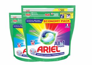 Ariel All-in-1-Waschmittel-Pods Color Color – 2 x 50 Waschgänge – Vorteilspackung