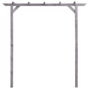 vidaXL Garten-Pergola Grau 200x40x205 cm Imprägniertes Kiefernholz