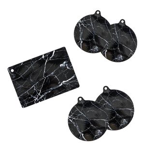Induktions Schutzmatte schwarz hitzebeständig bis 240° - 5er Set mit 3 Größen - Silikon Katzschutz für Induktionsfeld rutschfest - Silikonmatte Herdschutz Matte Kochfeld Schutz Abdeckung