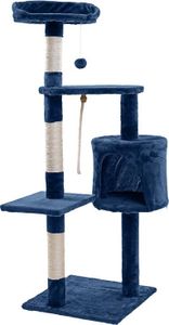 Kratzbaum Katzenbaum Katzenkratzbaum 112 cm Kletterbaum Spielbaum Dunkelgrau