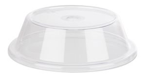 APS Tellerabdeckhaube - Frischhaltehaube, Tellerglocke, transparente Tellerabdeckhaube, nicht mikrowellengeeignet, Ø 24 cm, 7,5 cm Höhe