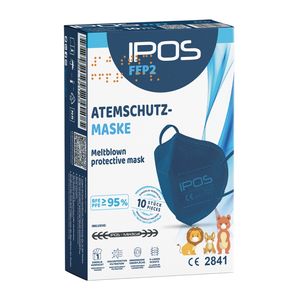 IPOS FFP2 (EXTRA SMALL) BLAU Atemschutzmasken (10er Pack)