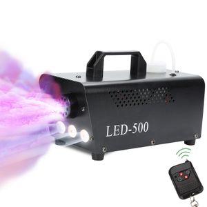 Fiqops Nebelmaschine RGB Show 500W Smoke LED Nebel Effekt DJ Wireless Remote 13 farben