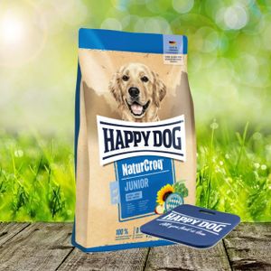 Happy Dog Natur Croq Junior 15 kg + Happy Dog Sitzkissen *geschenkt*