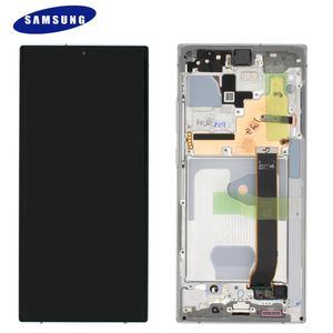 Original Samsung Galaxy Note 20 Ultra 5G N986 GH82-23596C / GH82-23597C LCD Display Touch Screen Bildschirm Digitizer Weiß
