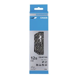 SHIMANO CN-M7100 SLX Schaltungskette, 138 Glieder, 12-fach, Quick Link, silber