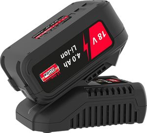 Güde 58553 Ładowarka z zestawem startowym LGAP 18-3040 (akumulator 4.0Ah, szybka ładowarka 3A) Czarny