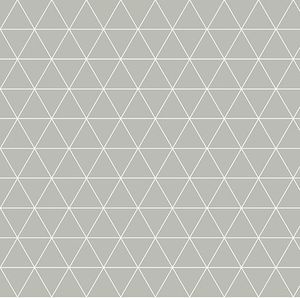PVC Tischdecke Prisma grau Wachstuch - Breite & Länge wählbar - abwaschbare Tischdecke - Abstrakt Muster Dreieck weiss, Größe:140 x 220 cm