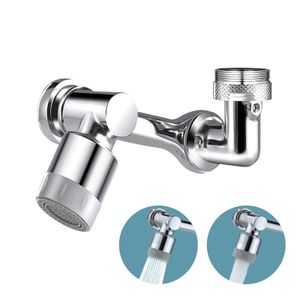Spritzfilter Wasserhahn, 1080° drehbarer Wasserhahn Luftsprudler Wassersparender Siebstrahlregler, Mischdüse Aufsatz Strahlregler, für Küche Bad MIT Einzelmodus – Dusche + Schaum